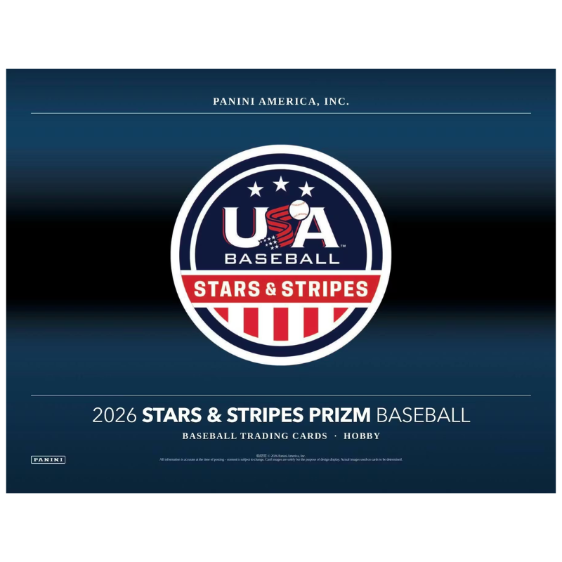 2026 Panini USA Stars &amp; Stripes Prizm Baseball Hobby 12 Box Case image 1