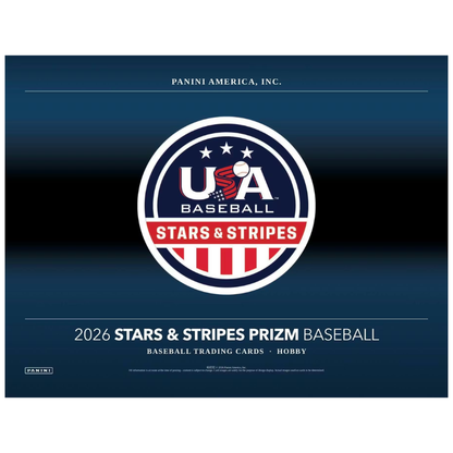2026 Panini USA Stars &amp; Stripes Prizm Baseball Hobby 12 Box Case image 1