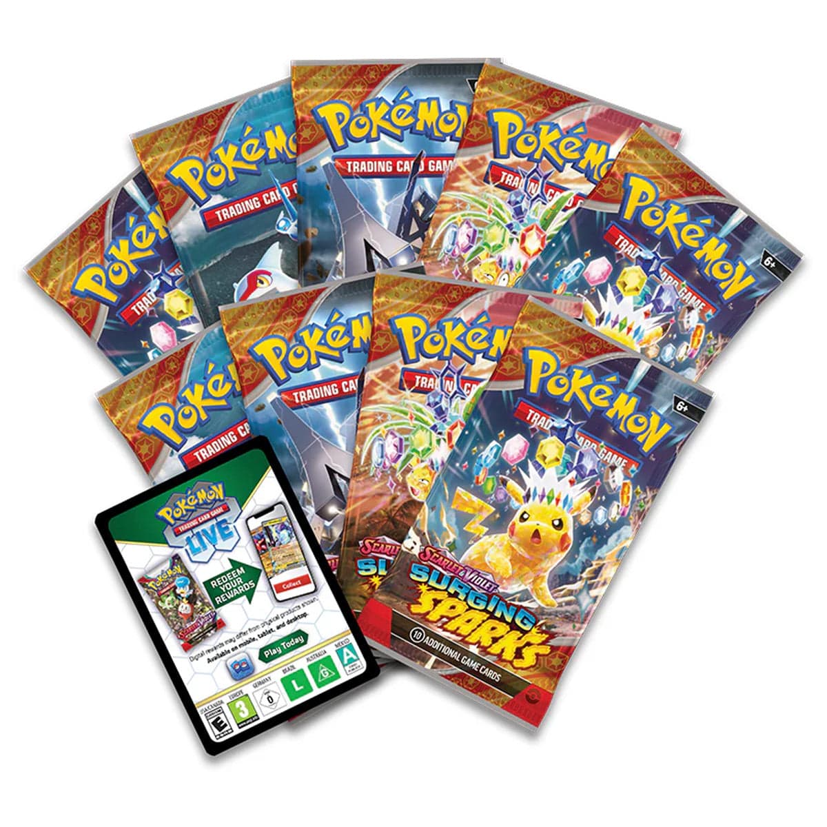 Pokémon - Scarlet &amp; Violet - Surging Sparks - Elite Trainer Box image 4